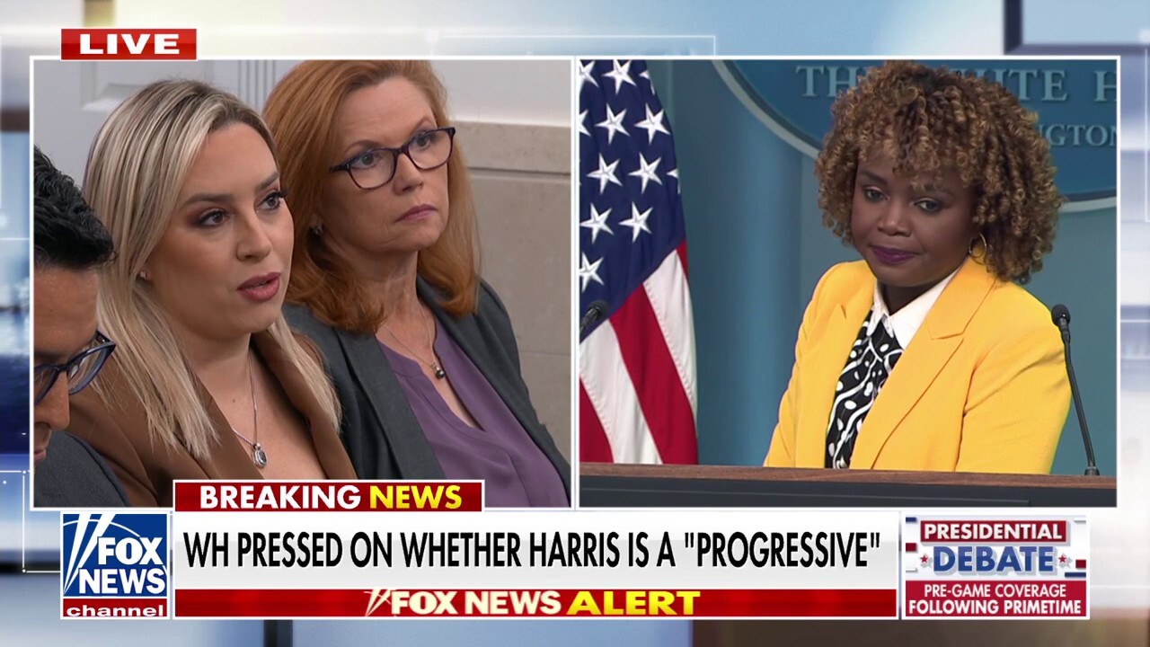 White House pressed on whether Kamala Harris is a 'progressive Democrat'