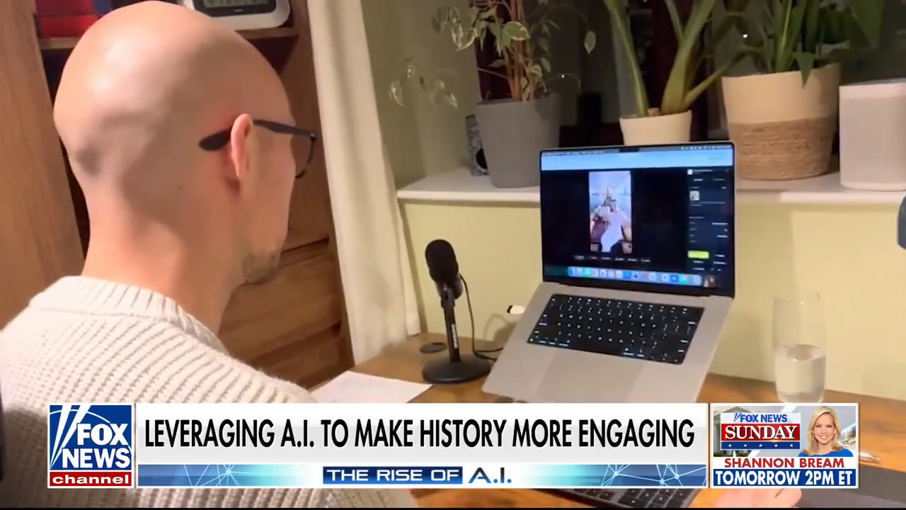 'Chloe vs. History' creator Jonathan Laramy reveals how the AI tool 'captured the human emotion' on 'Fox News Live.'