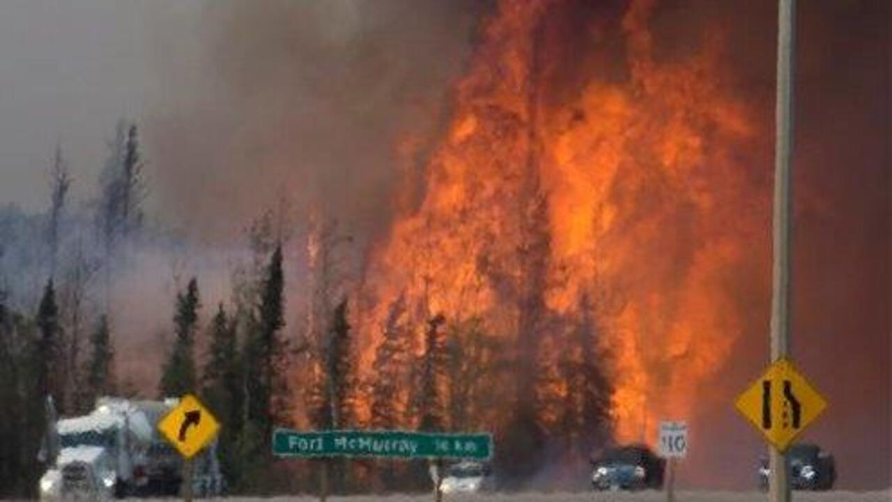 Canadian officials warn wildfire could double in size