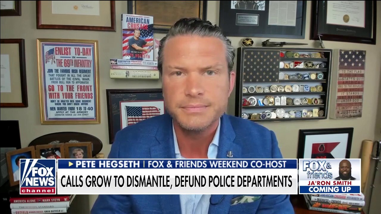 Pete Hegseth reacts to Trump town hall comments: Democrat leaders are capitulating to anarchists