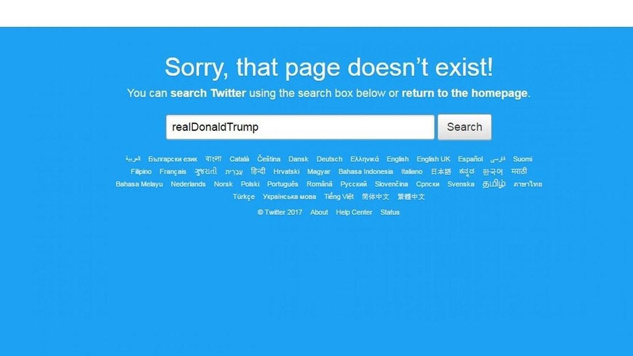 Twitter employee removes Trump's account