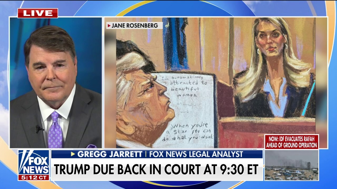 Fox News legal analyst Gregg Jarrett joins 'Fox & Friends' to discuss the arguments around Trump's intention in falsifying business records and Nathan Wade's comments on his affair with DA Fani Willis.