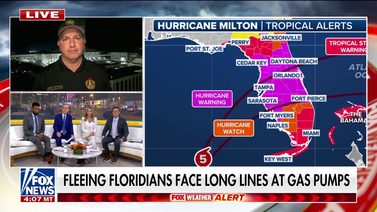 Florida opening backup shelters near highways for late evacuators 