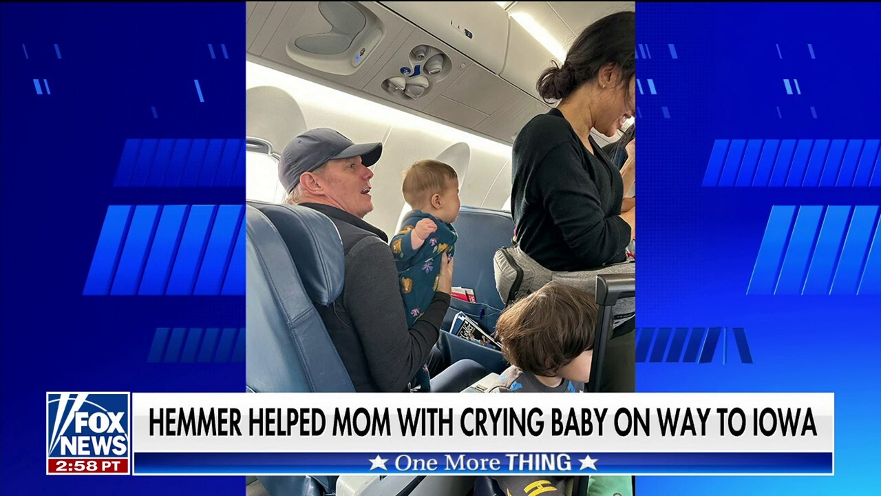 Fox’s Bill Hemmer helped mom with crying baby on the way to Iowa