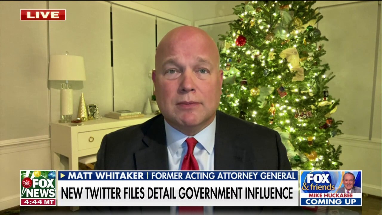 Twitter was the ‘right hand’ of the federal government in moderating speech: Matt Whitaker