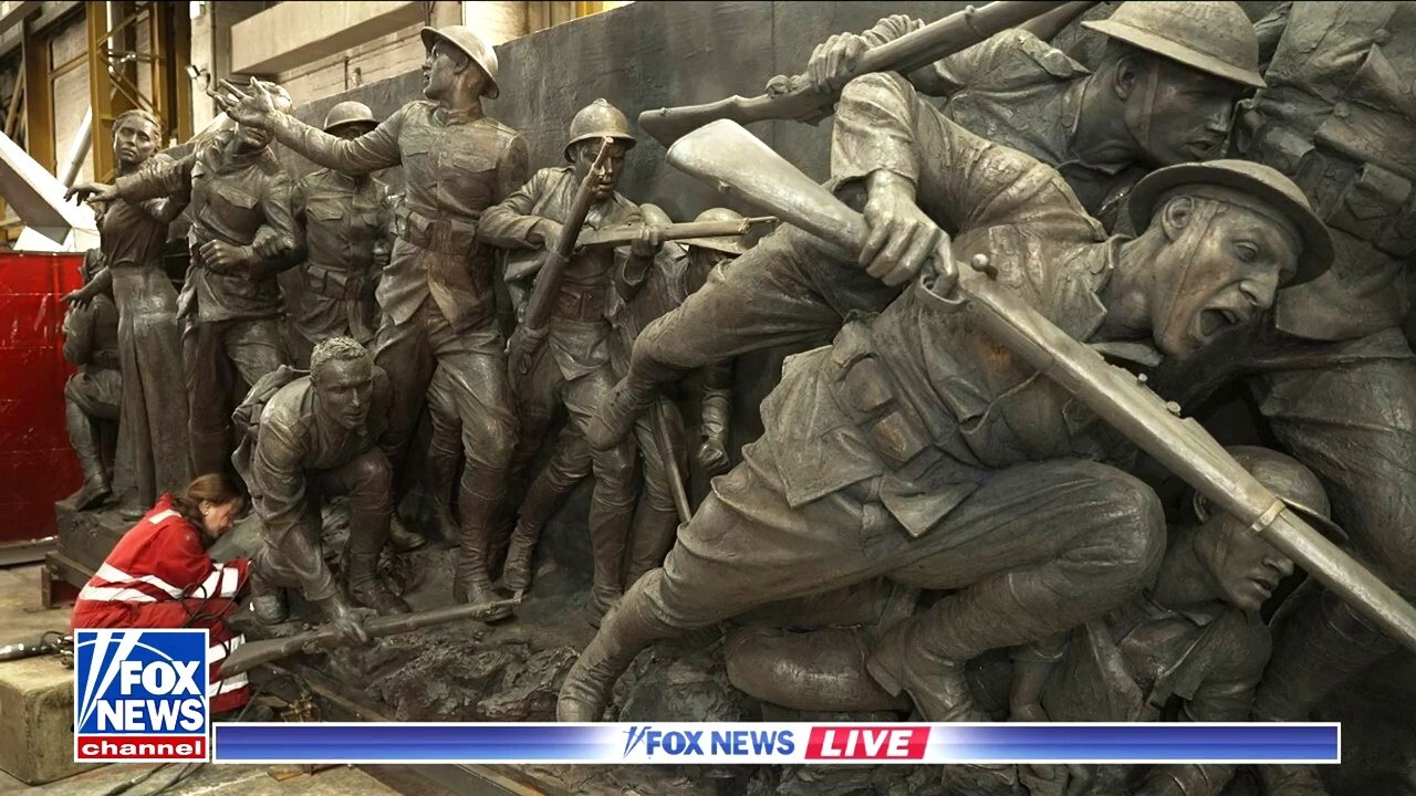 A preview of the World War I Memorial in Washington, DC