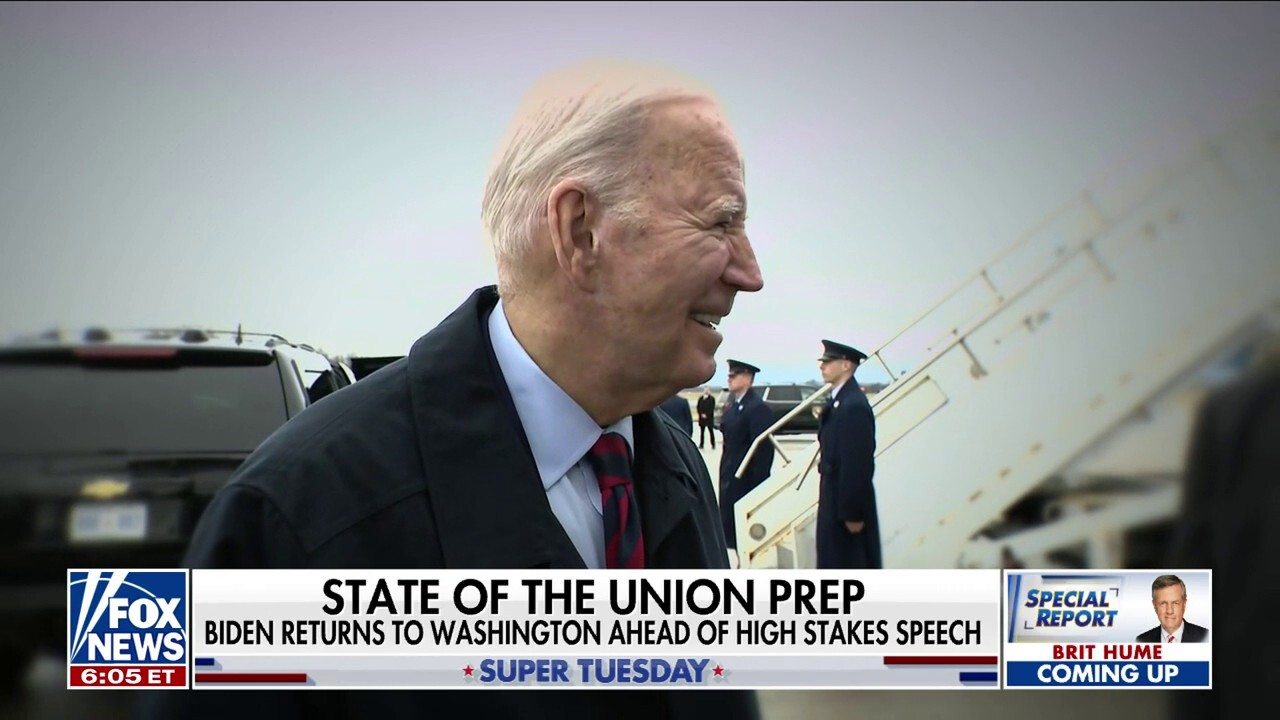 President Biden prepares for the State of the Union address