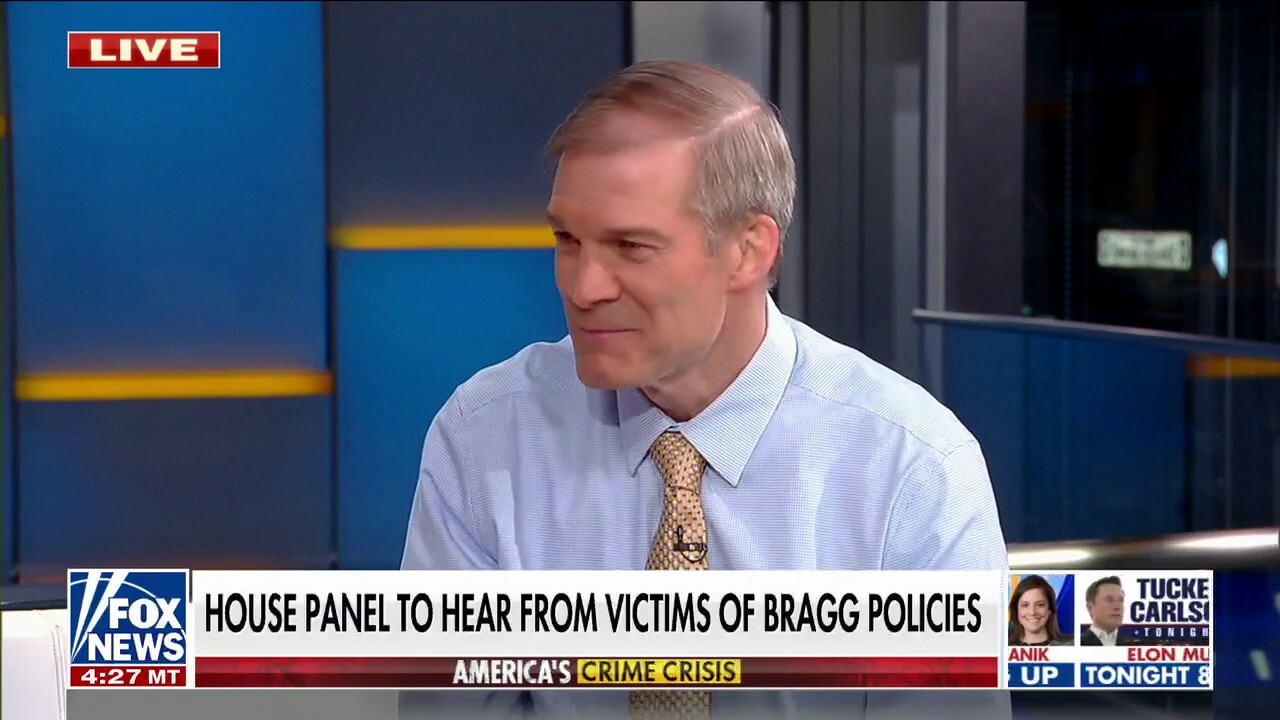 Rep. Jim Jordan slams Bragg on NYC crime: 'It's about the victims'