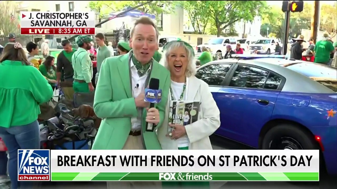 Paula Deen joins 'Fox & Friends' at St. Patrick's Day Parade