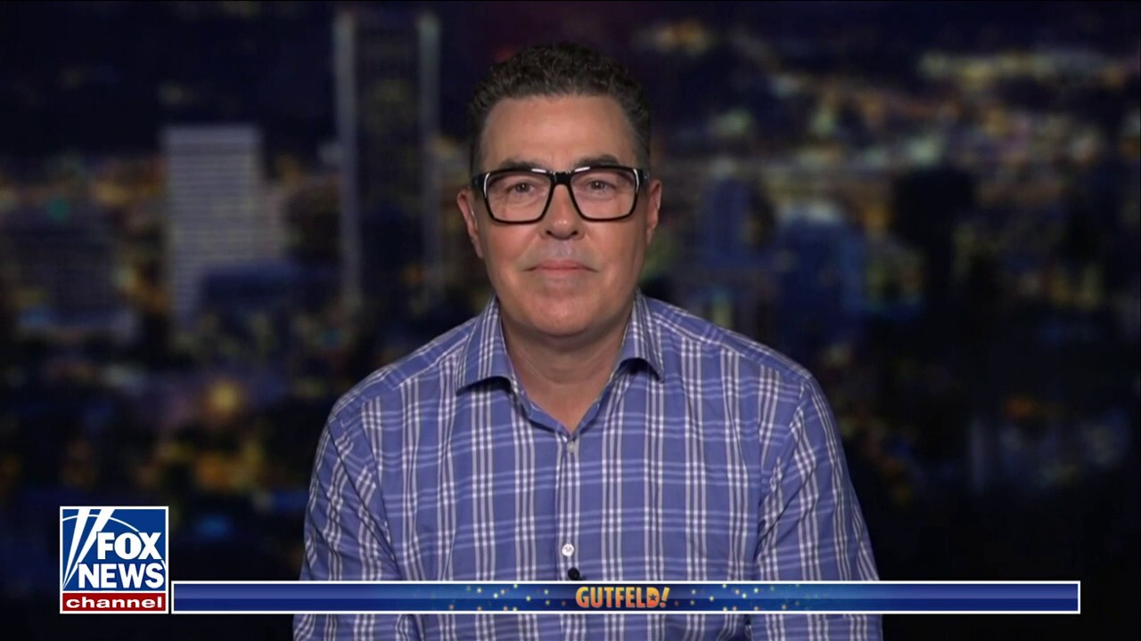 Comedian Adam Carolla joins 'Gutfeld!' to dunk on anti-Israel protesters and preview his animated show 'Mr. Birchum.'