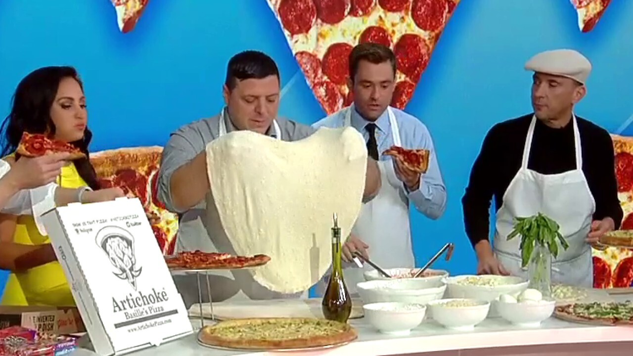 ‘Fox and Friends’ National Pizza Day challenge!