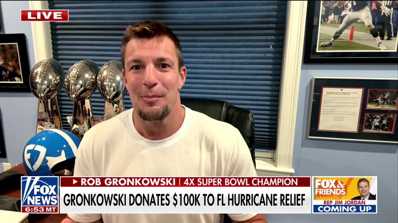 NFL star Rob Gronkowski raises money for Milton relief