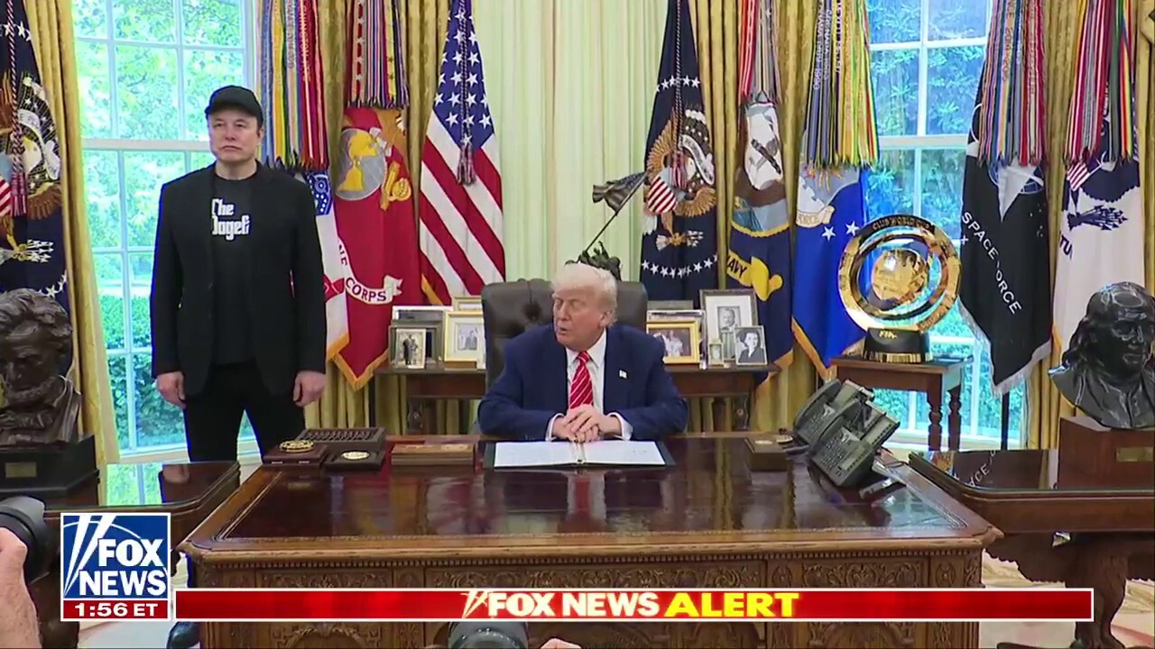 President Donald Trump and Elon Musk reflect on the growth of DOGE as Musk departs from his position in the department in wide-ranging press conference