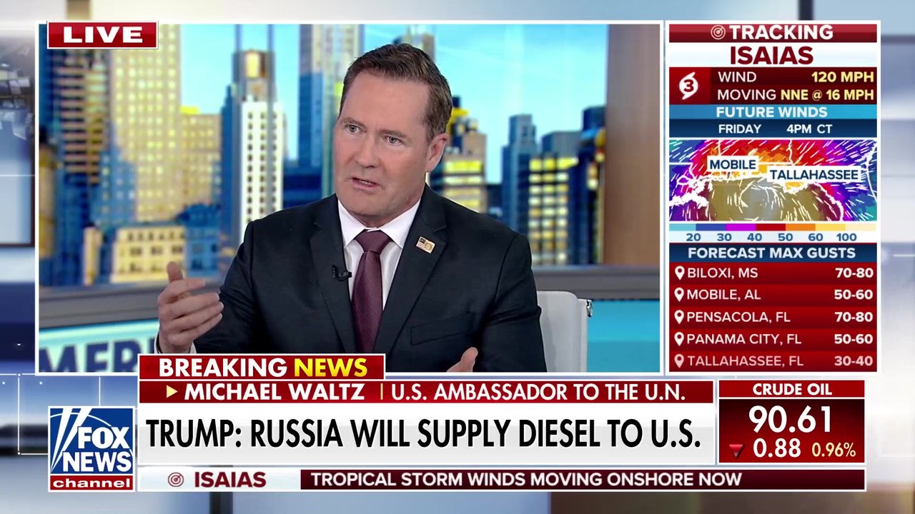 The president is determined to end this war, Amb Mike Waltz says