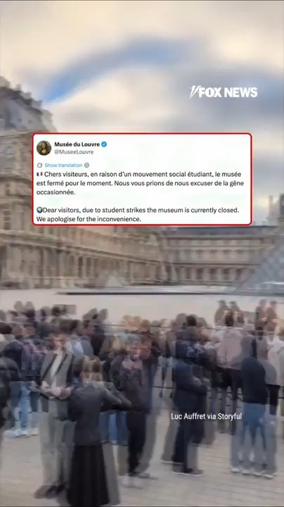 Tourists ERUPT in BOOS as rioters BLOCK Louvre entrance