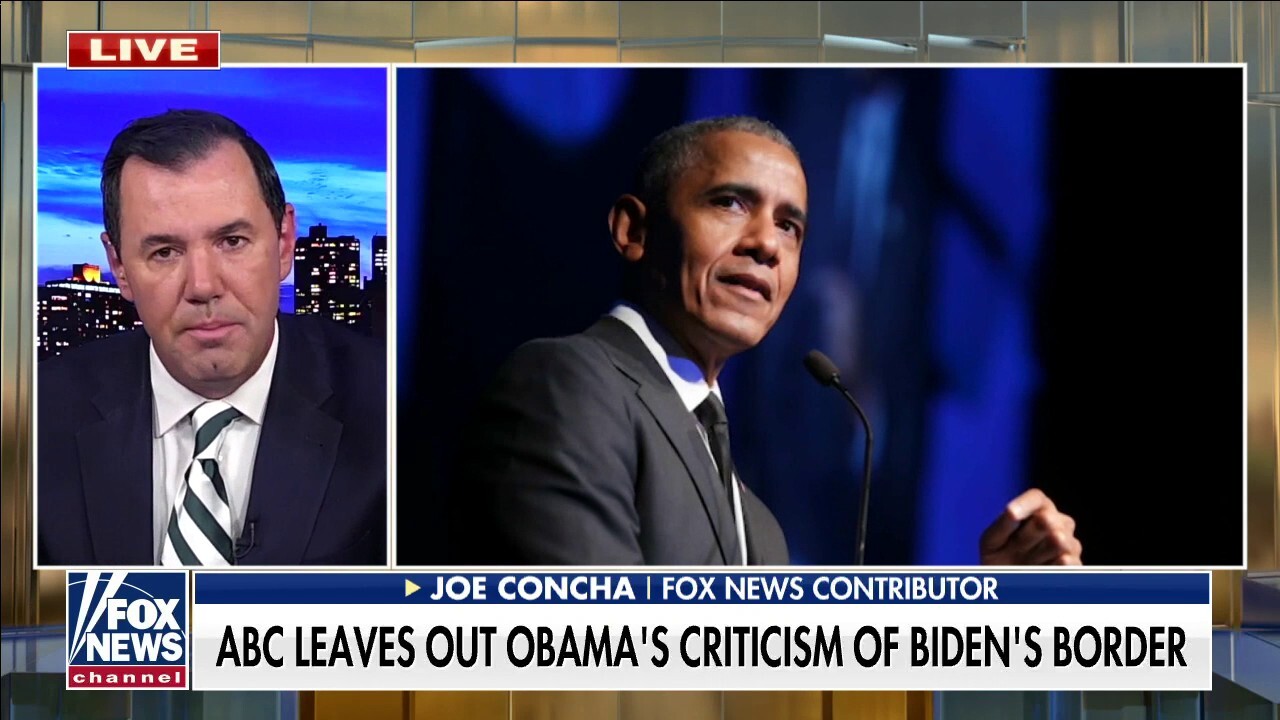 Joe Concha on ABC taking out Obama critique of Biden's border: 'Bias of omission'