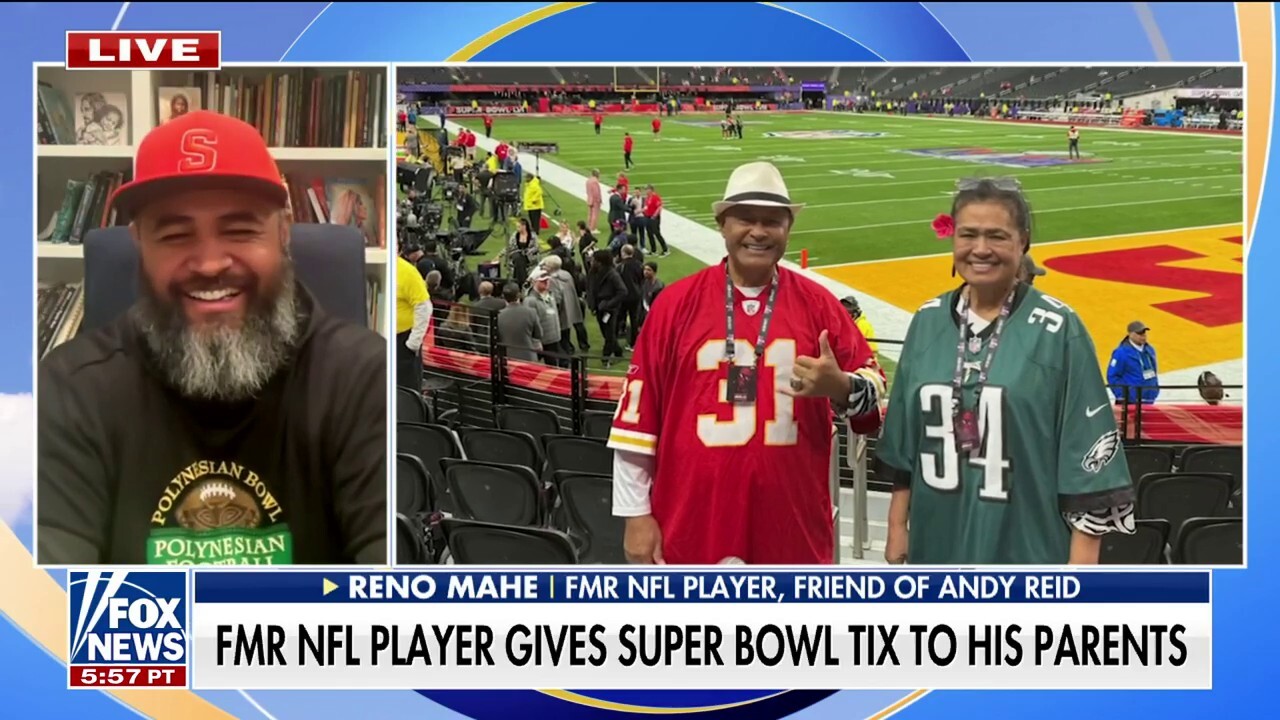 Reno Mahe gives Super Bowl tickets to his parents for their anniversary