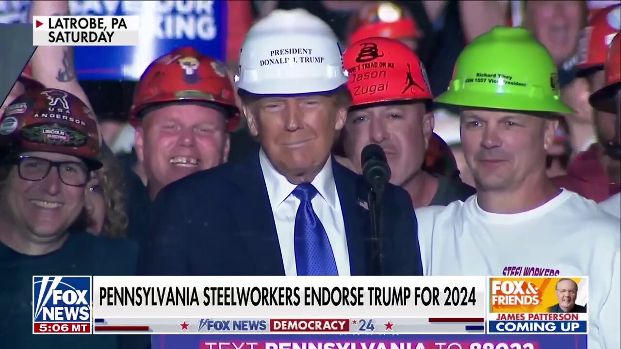 A panel of steelworkers joined 'Fox & Friends' to discuss the importance of former President Trump winning in the 2024 race and the impact of a possible Kamala Harris presidency. 