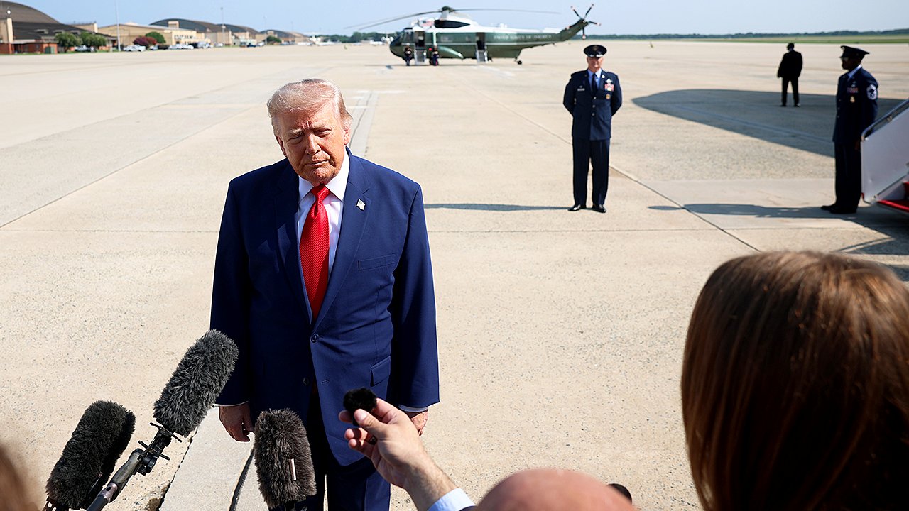 WATCH LIVE: President Trump speaks to reporters ahead of Ohio campaign swing