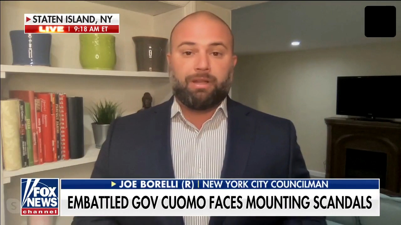 NYC Councilman Joe Borelli predicts accountability for 'TV tough guy' Cuomo