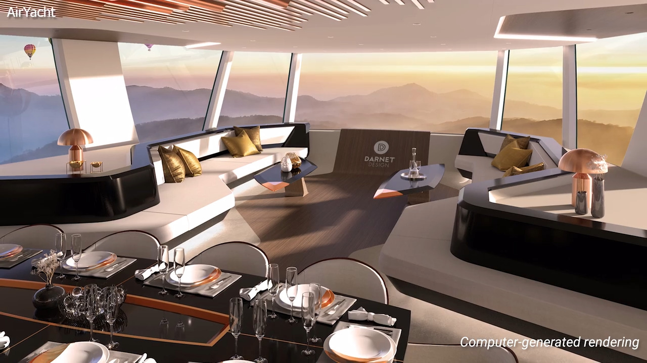 The AirYacht is a floating luxury yacht