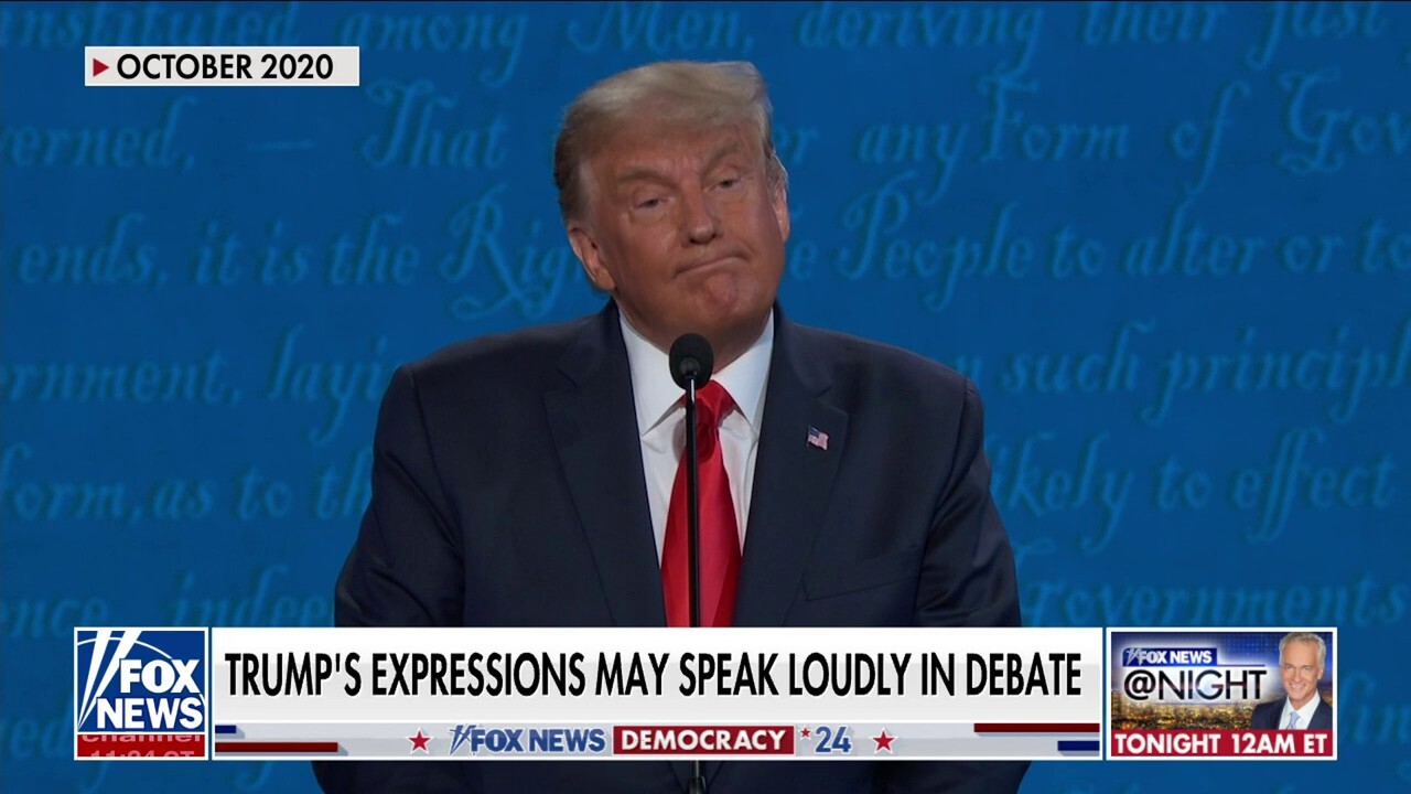 Trump’s debate facial expressions may speak louder than words
