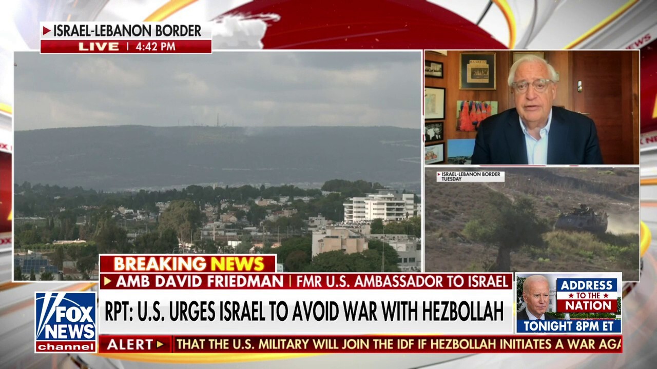 US reportedly urging Israel behind the scenes to avoid war with Hezbollah