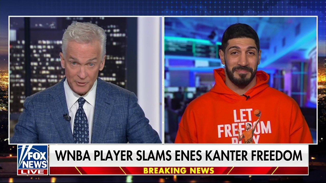 Former NBA player Enes Kanter Freedom responds to Los Angeles Sparks player Cameron Brink’s criticism of his views on transgender athletes in women’s sports on ‘Fox News @ Night.’