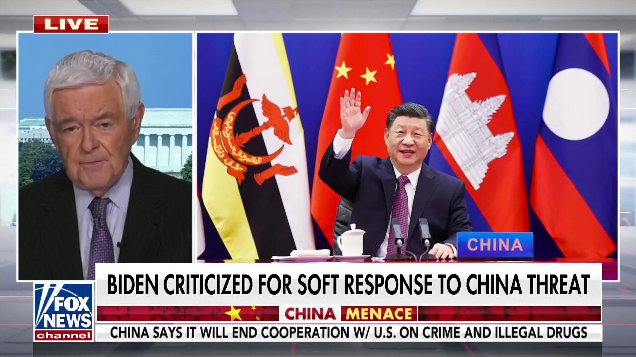 Gingrich rips Biden's China policy on 'America's Newsroom': 'The administration is trapped'