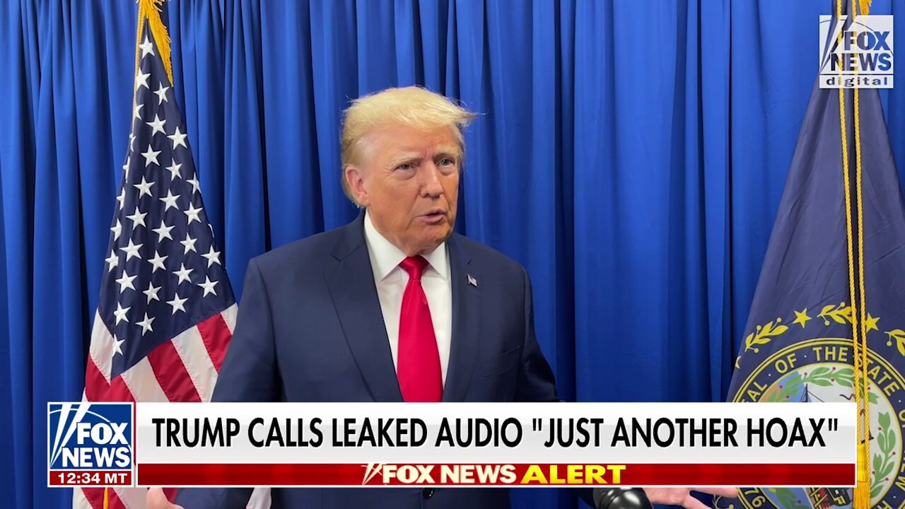 Trump responds to leaked audio discussing possible Iran attack: 'Just another hoax'