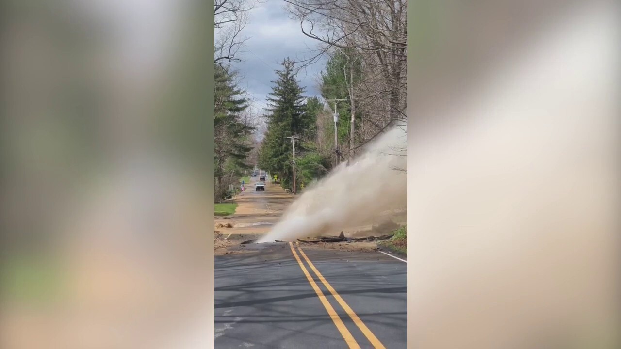Water main break closes New Jersey road amid earthquake aftershocks