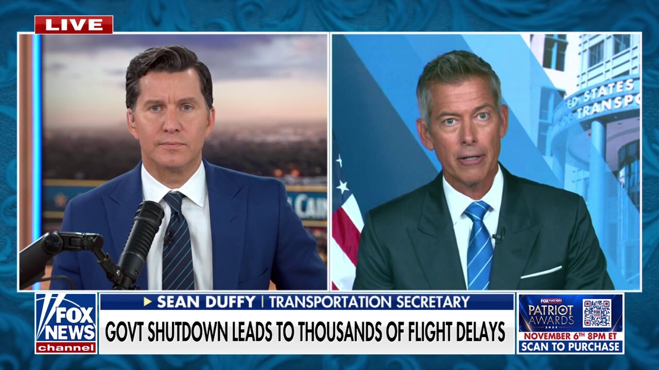 Transportation Secretary Sean Duffy discusses the impact the government shutdown is having on airports nationwide and President Donald Trump approving a mineral mining road in Alaska on 'The Will Cain Show.'