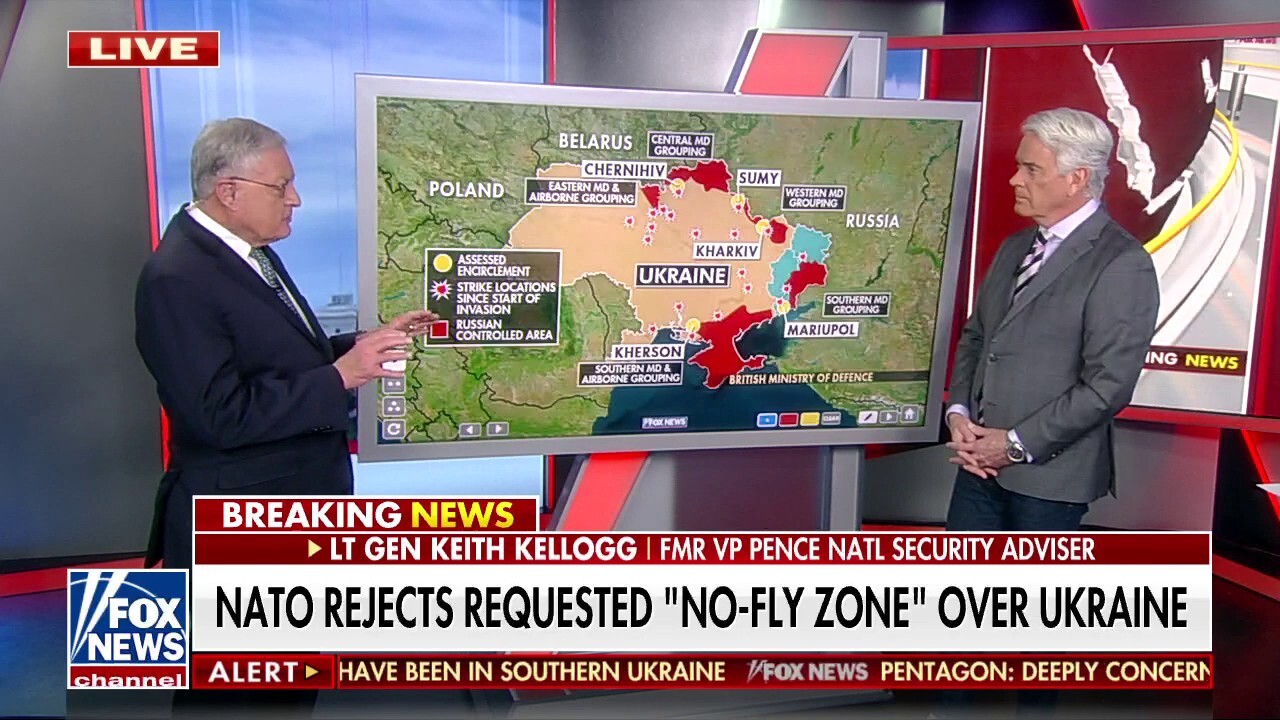 Lt. Gen. Kellogg: US could enforce a no-fly zone over Ukraine under UN cover