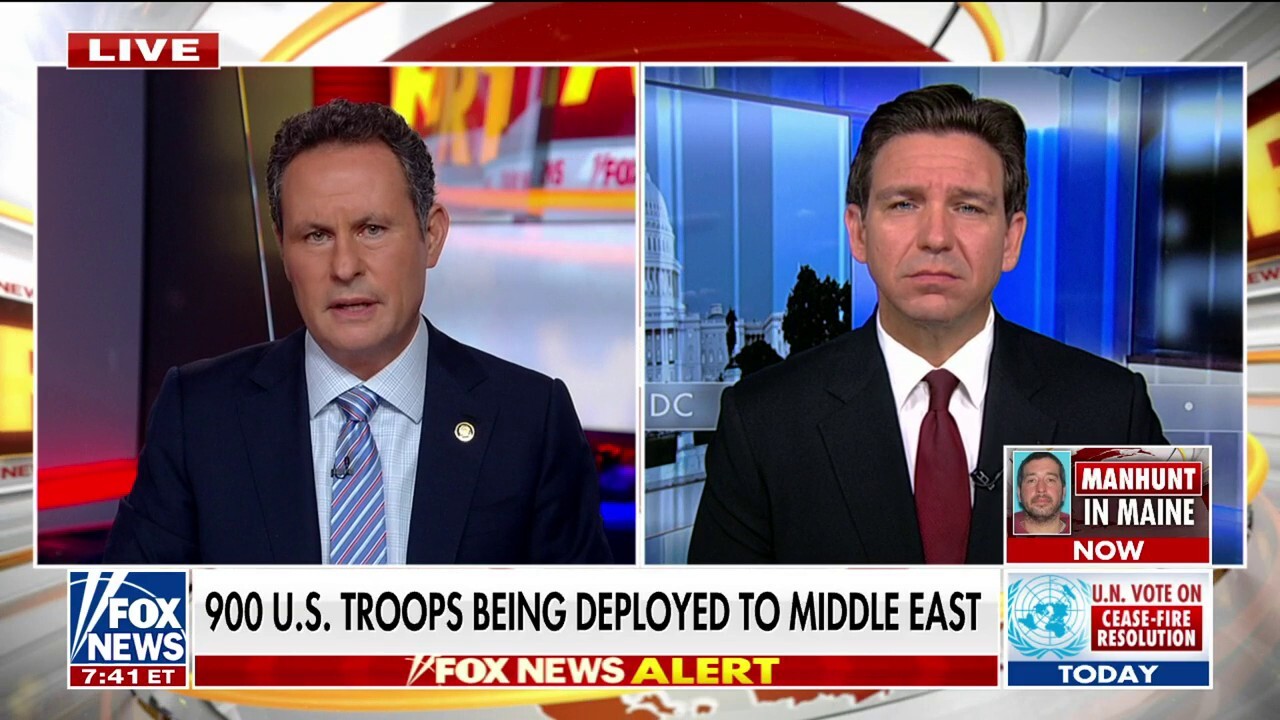 Ron DeSantis hits at Biden over 'rudderless' foreign policy as troops head to Middle East