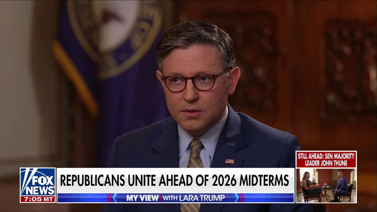 Speaker Johnson ‘sad’ that Democrats are ‘in no mood to help us out’ with ‘America First’ agenda