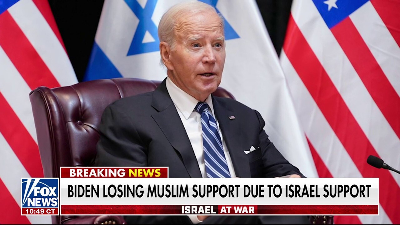 Biden losing support from Muslim Americans due to support for Israel
