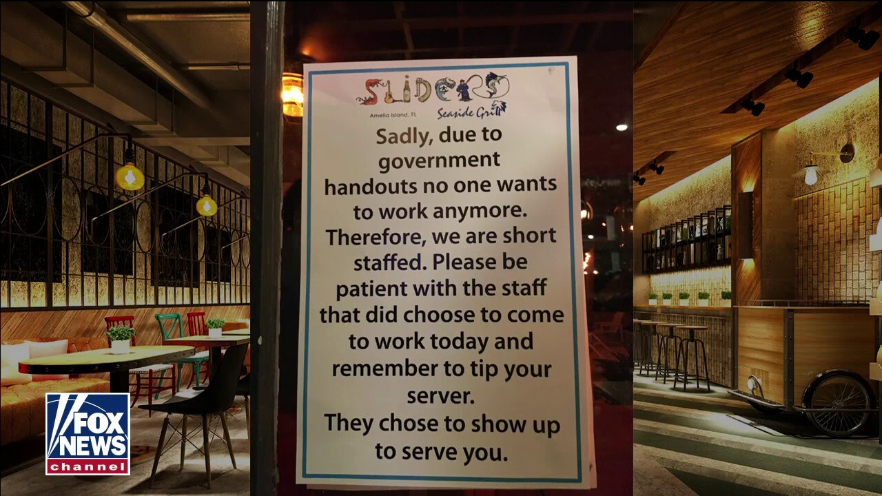Florida restaurant hit with staff shortage posts sign slamming ‘government handouts’