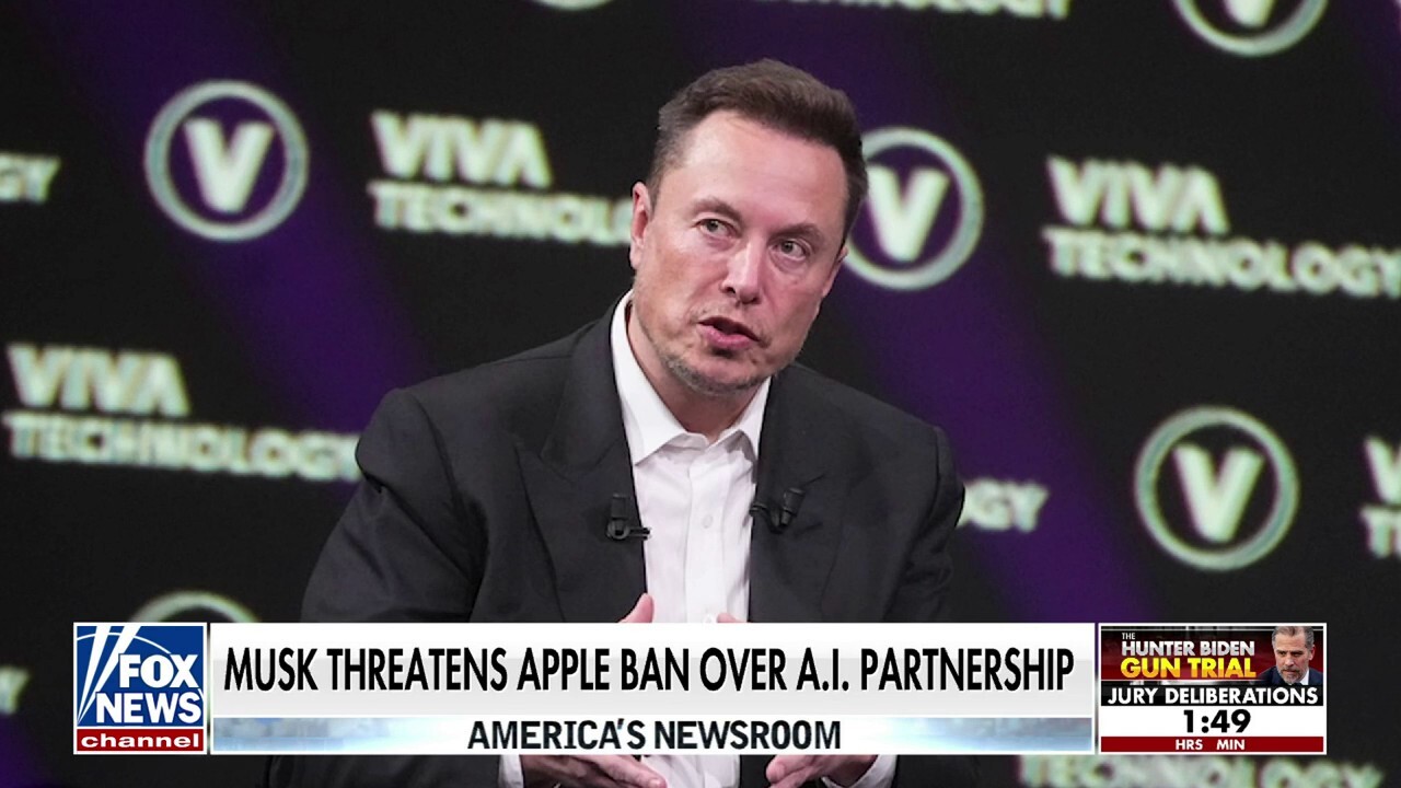 Elon Musk threatens Apple ban over AI partnership