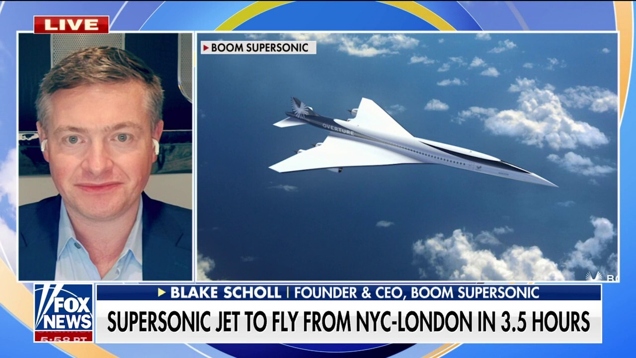 London-New York in 3.5 hours: New supersonic plane with 'gull wings'  unveiled