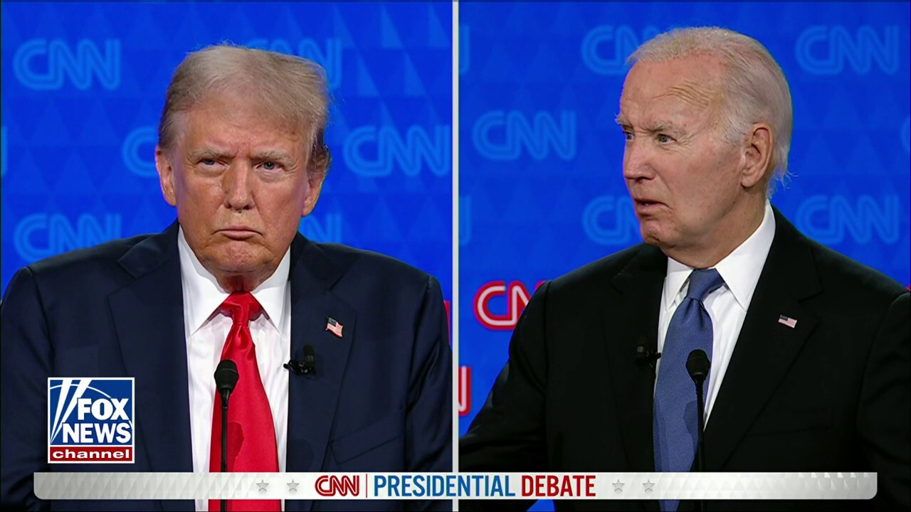 Read more about the article Trump says Biden ‘could be a convicted felon as soon as he gets out of office’