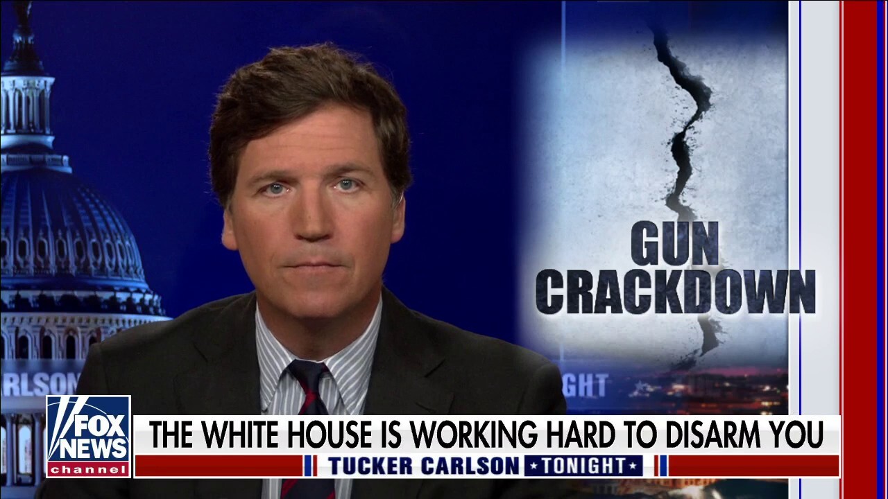 Tucker Carlson slams White House for arming Taliban while attempting to disarm Americans