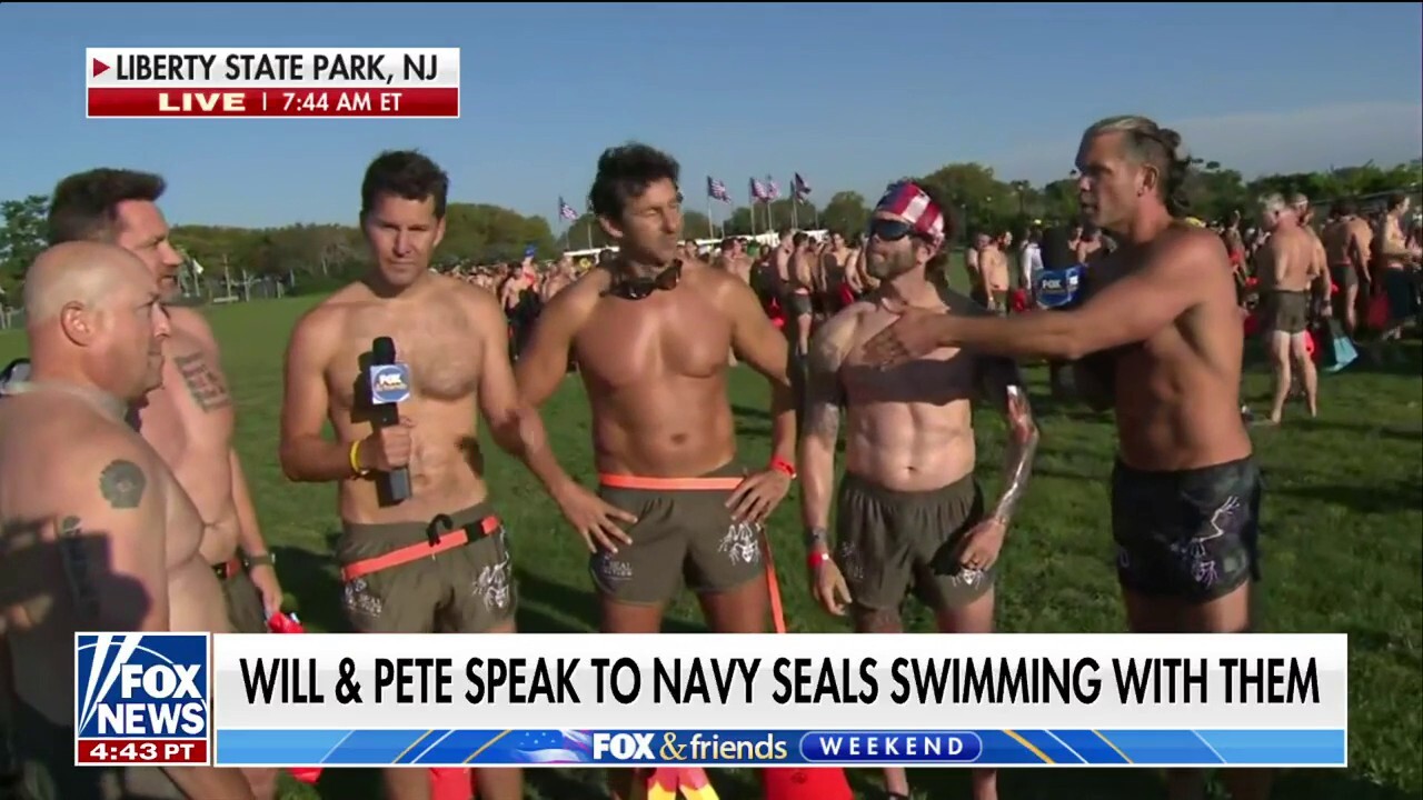 Will Cain and Pete Hegseth get ready for the annual Navy SEAL swim