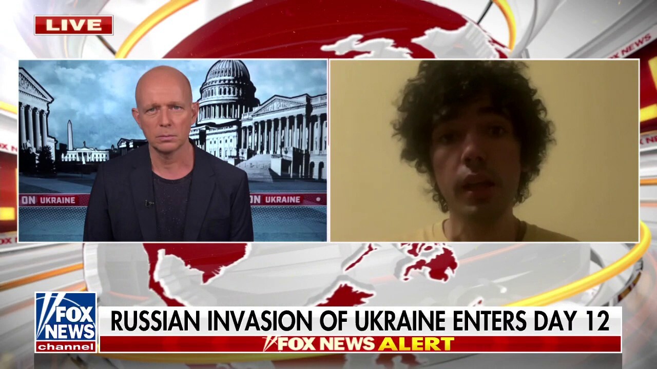 Russian anti-war protester speaks out against the Russian invasion of Ukraine
