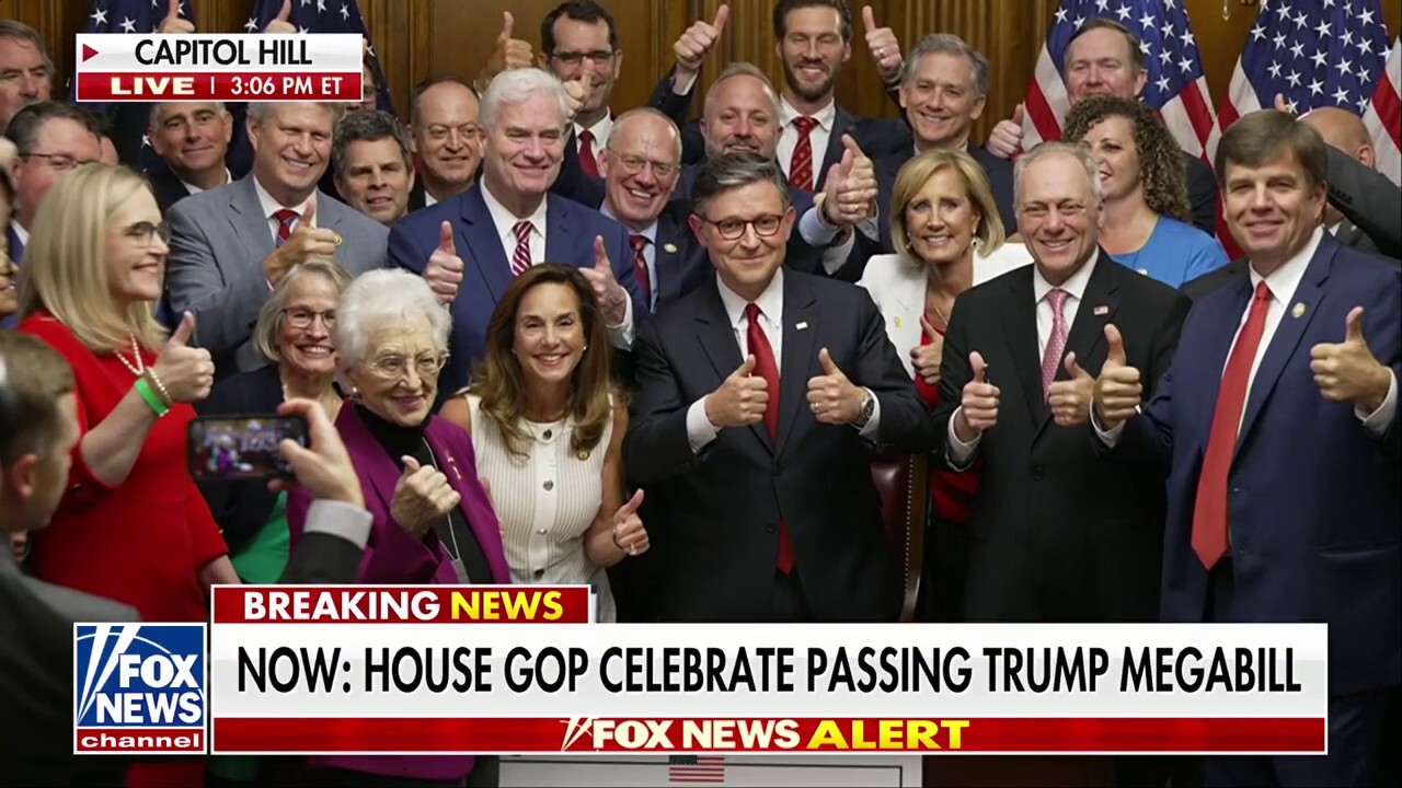 Republicans unite to celebrate the passage of President Donald Trump's 'big, beautiful bill.'