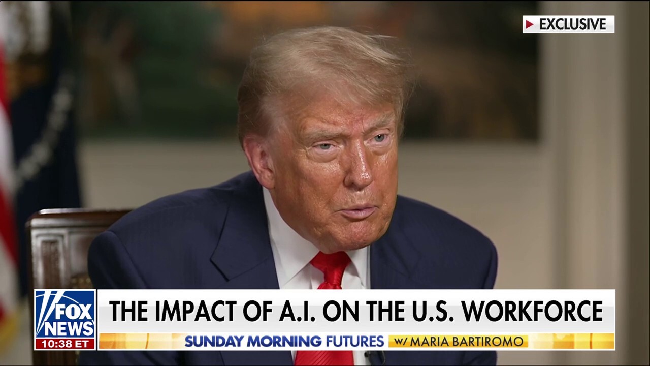 President Donald Trump discusses the potential impacts of A.I. on jobs, new trade deals and more on ‘Sunday Morning Futures.’