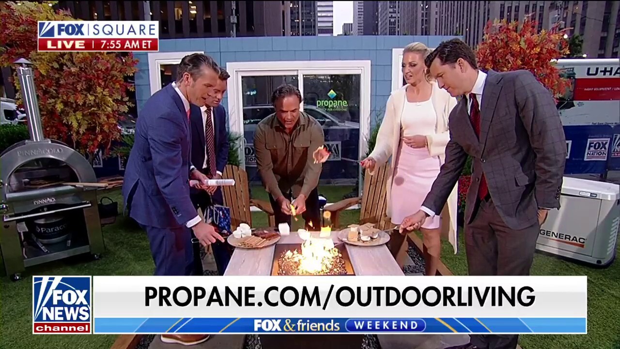 ‘Fox & Friends Weekend’ co-hosts heat up FOX Square in celebration of National Propane Day
