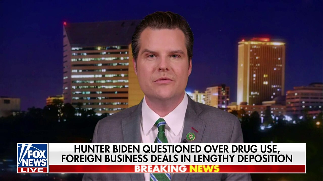 Matt Gaetz on Hunter Biden scandal: This is a bribe dressed up in drag as a business transaction