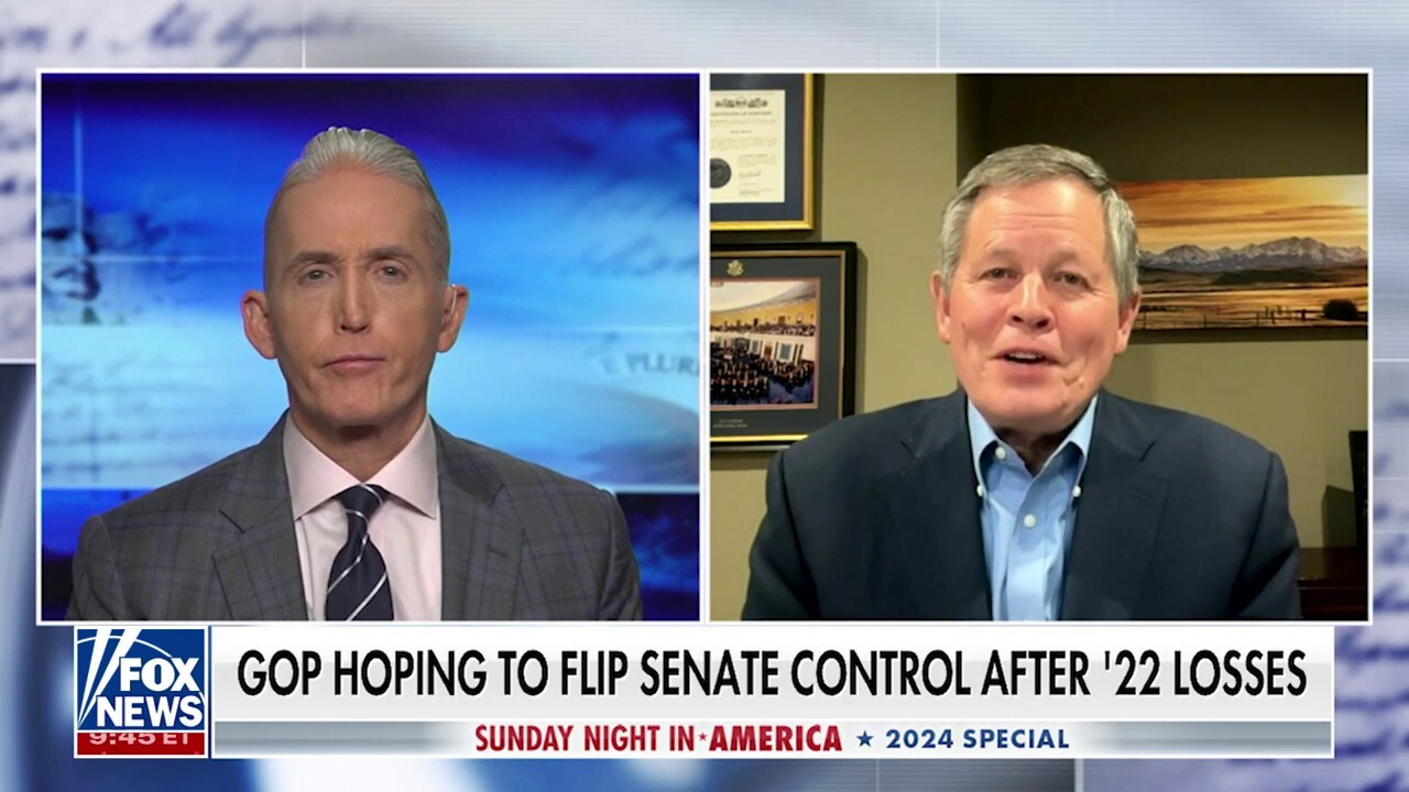 NRSC Chairman Sen. Steve Daines, R-Mont., joins 'Sunday Night in America with Trey Gowdy' to discuss the GOP's path to winning the Senate in 2024.