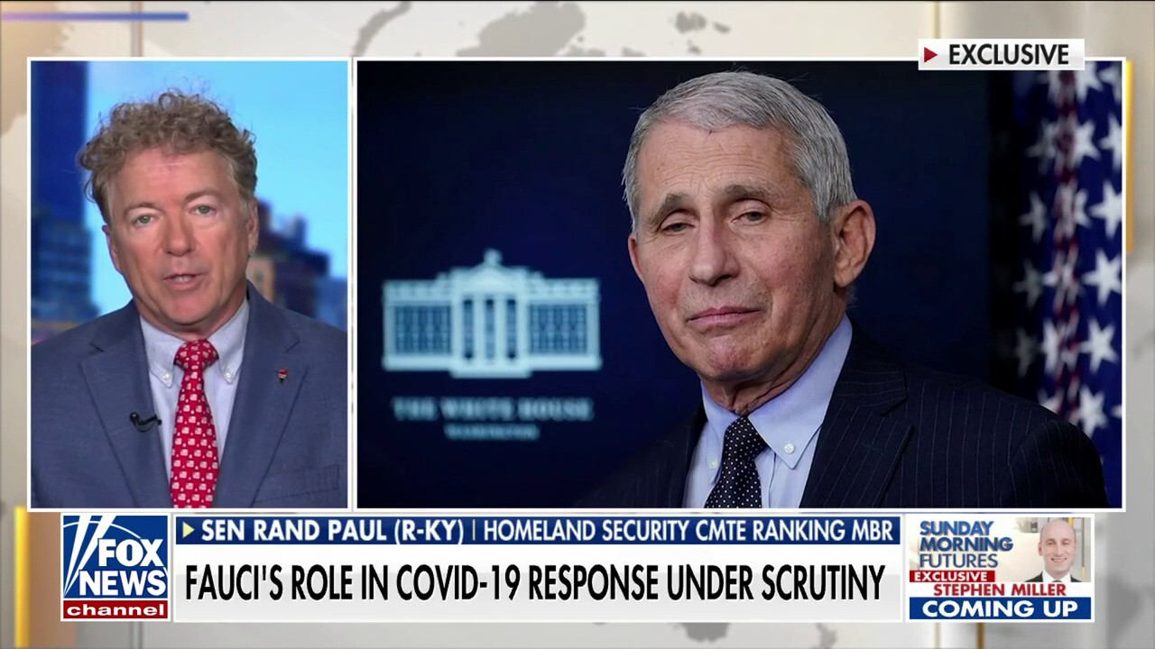 The buck stops with Anthony Fauci: Rand Paul