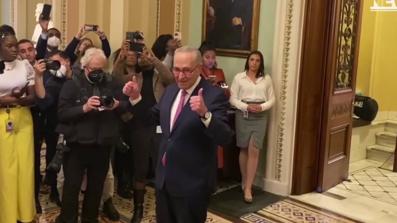 Schumer reacts to the confirmation of Biden's nominee Ketanji Brown Jackson to the Supreme Court